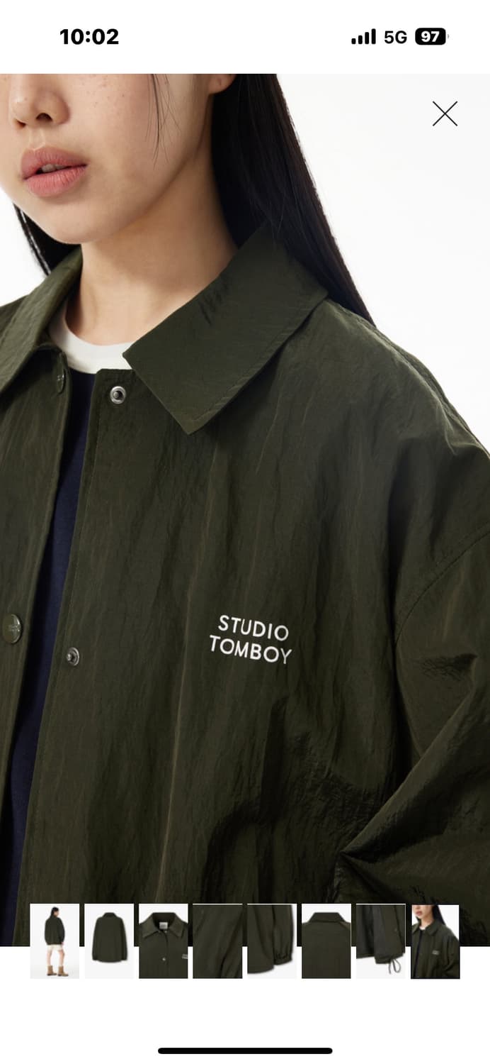 톰보이 오버핏 블루종 상품이미지6