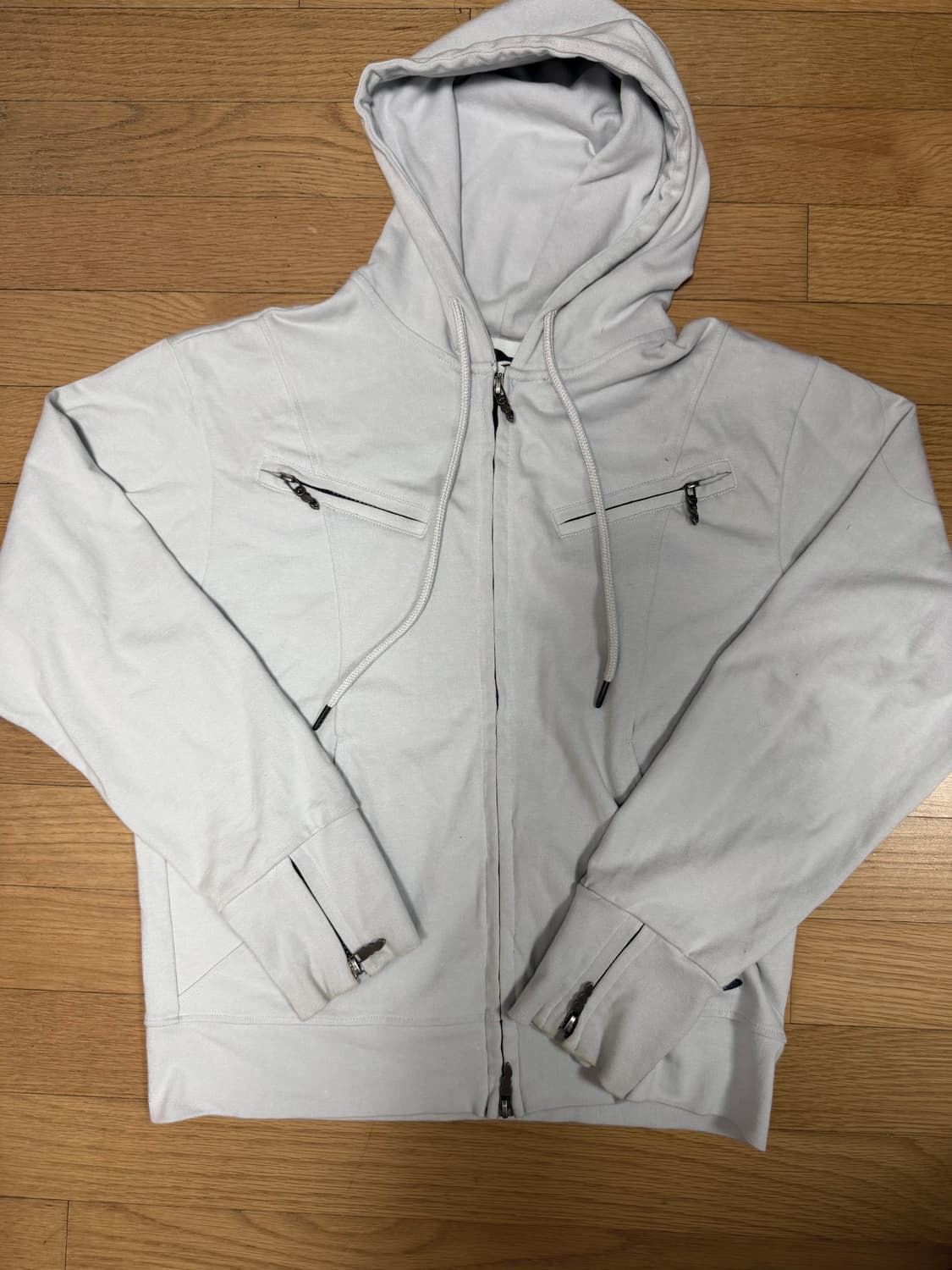 탄산마그네슘 바이커 후드집업 스카이블루(하늘) 상품이미지4