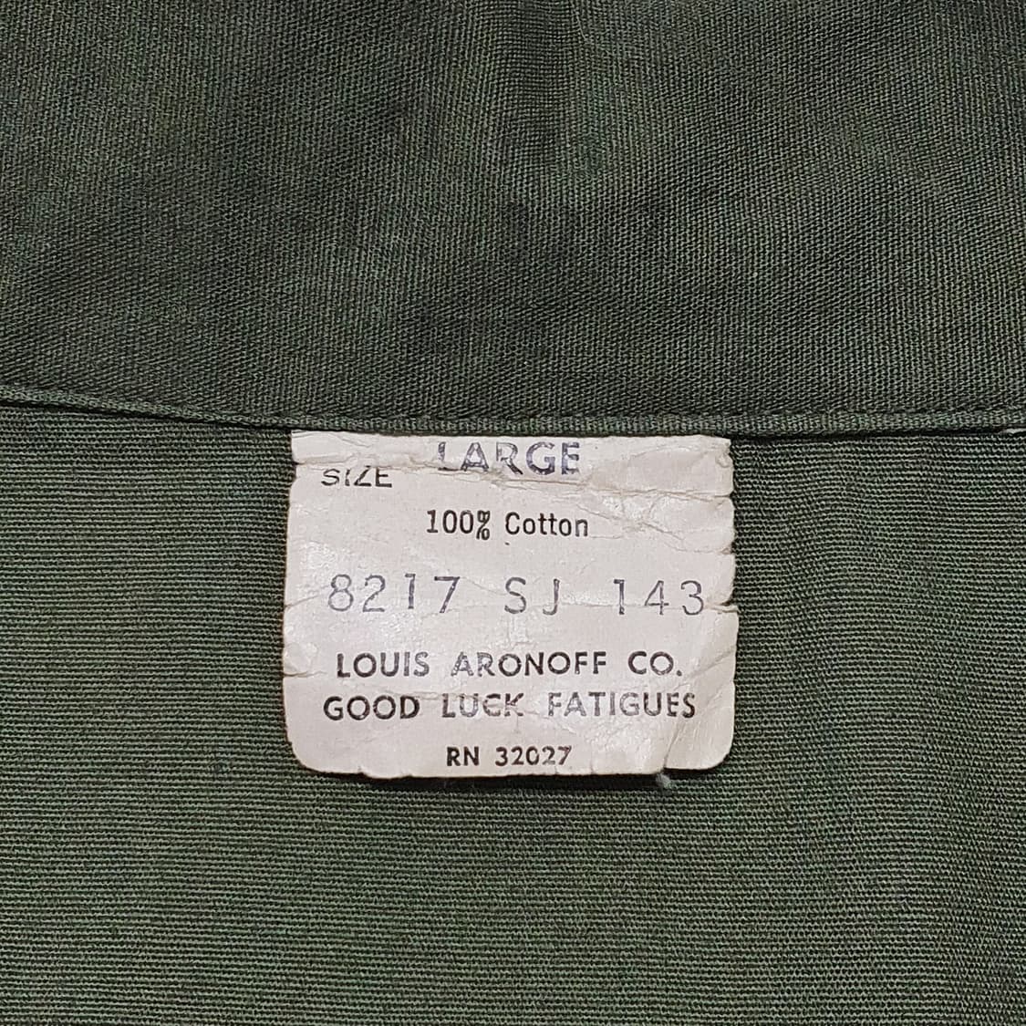 60's 포플린 퍼티그 셔츠 워크셔츠 L (105) 상품이미지6