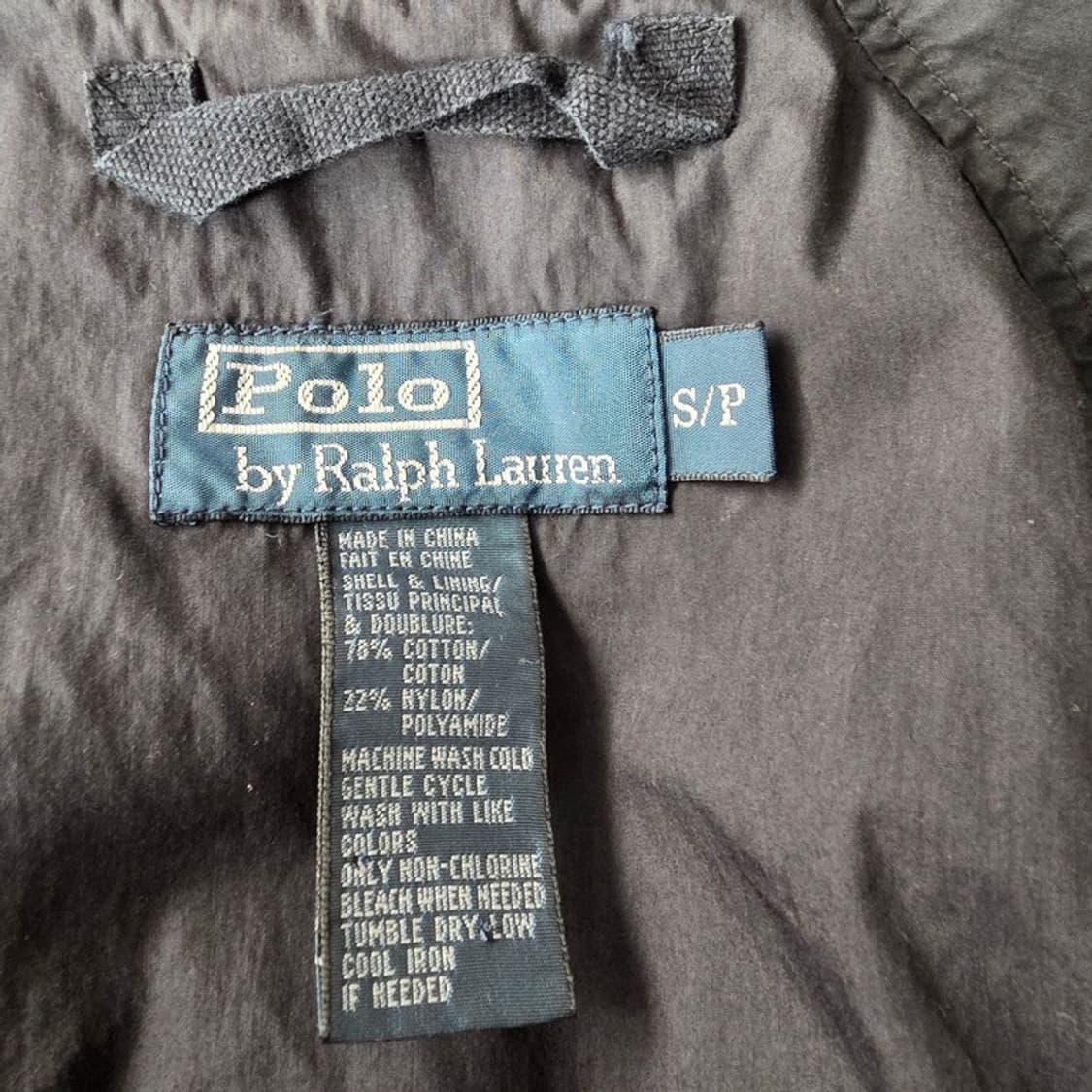 Polo by Ralph Lauren 코튼 나일론 블루종 자켓 블랙 S 상품이미지6