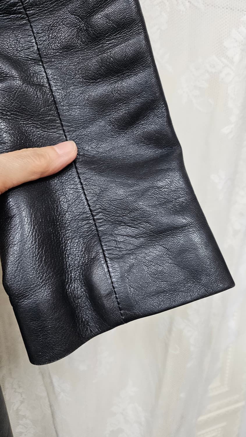 여성더블 가죽 트랜치코트 55 상품이미지6