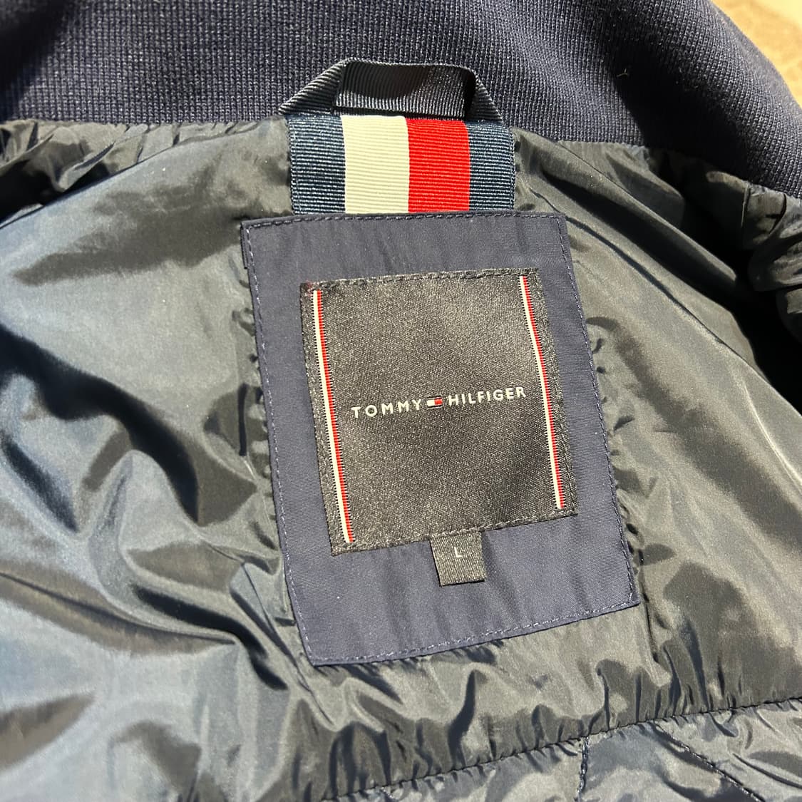 L) 타미힐피거 네이비 퀼팅 자켓 점퍼 상품이미지7