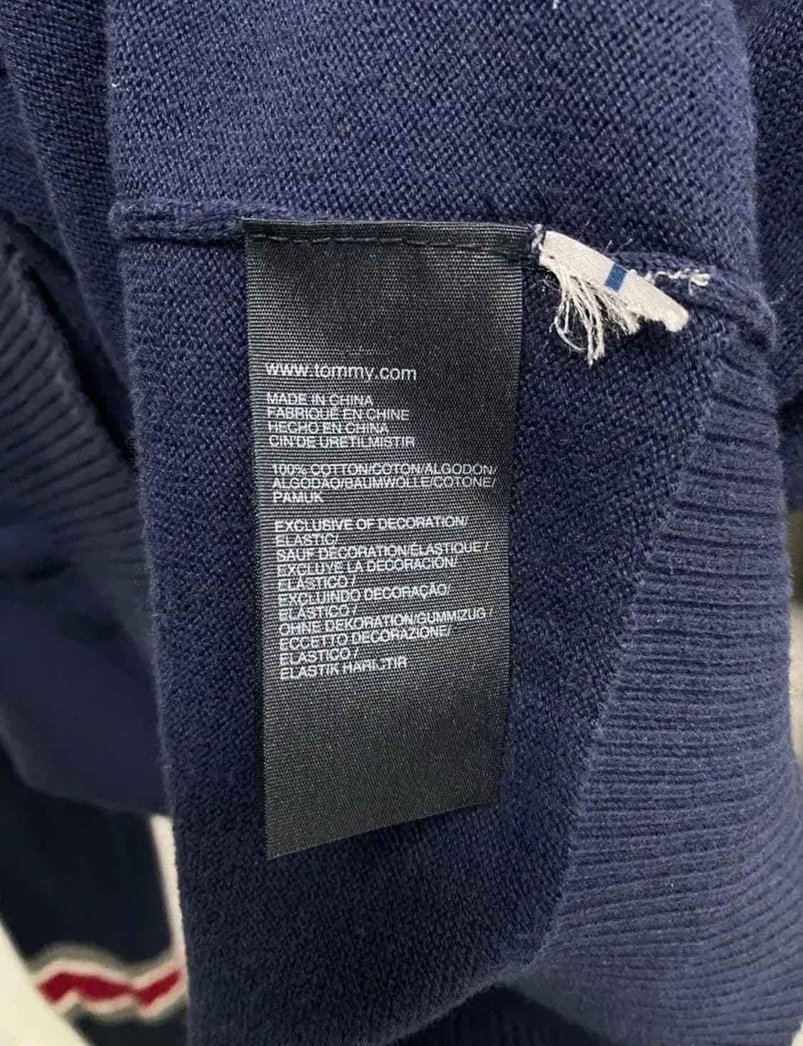 타미힐피거 넥포인트 브이넥 가디건 S 상품이미지6