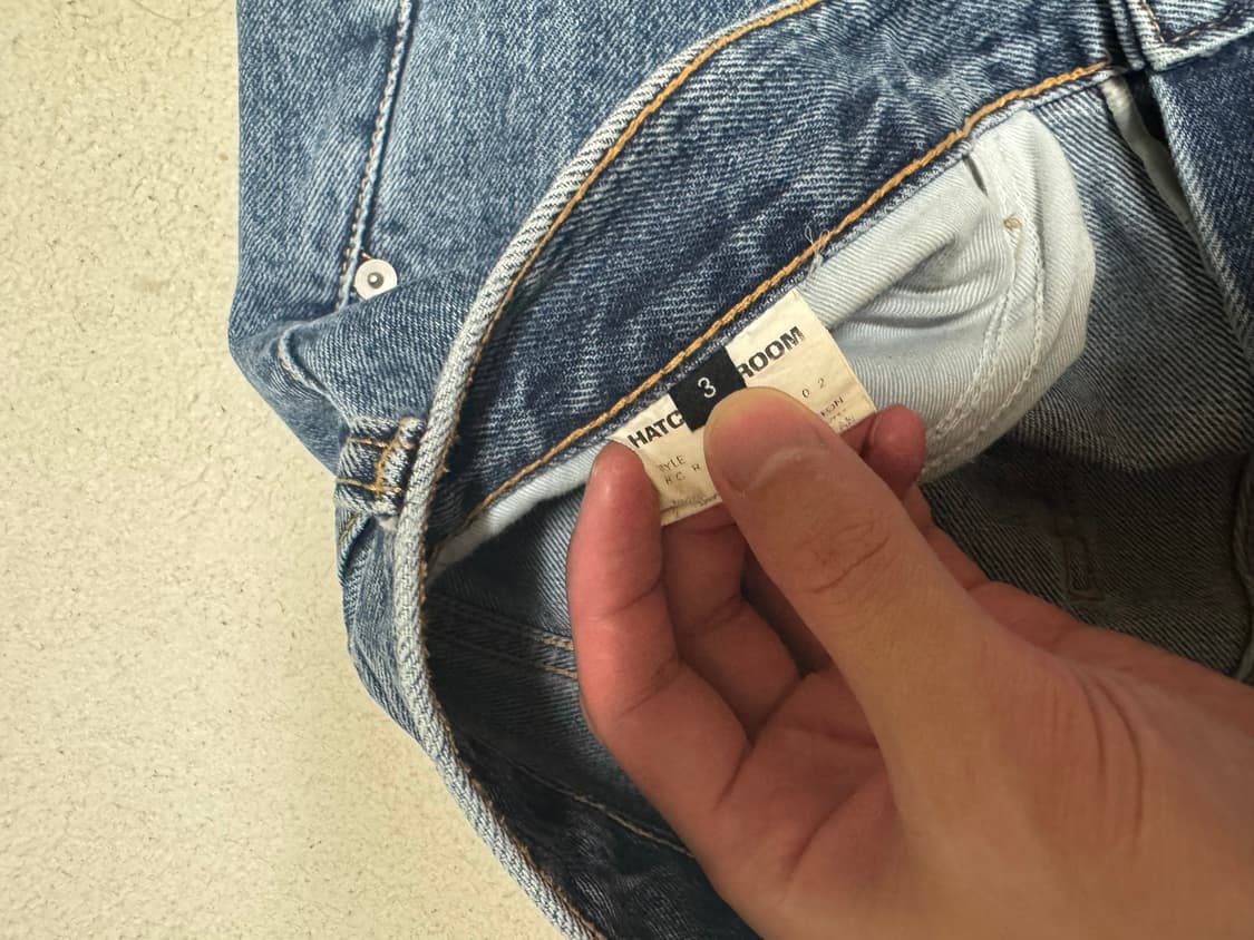 해칭룸 와이드 커브진 중청 3싸 상품이미지2