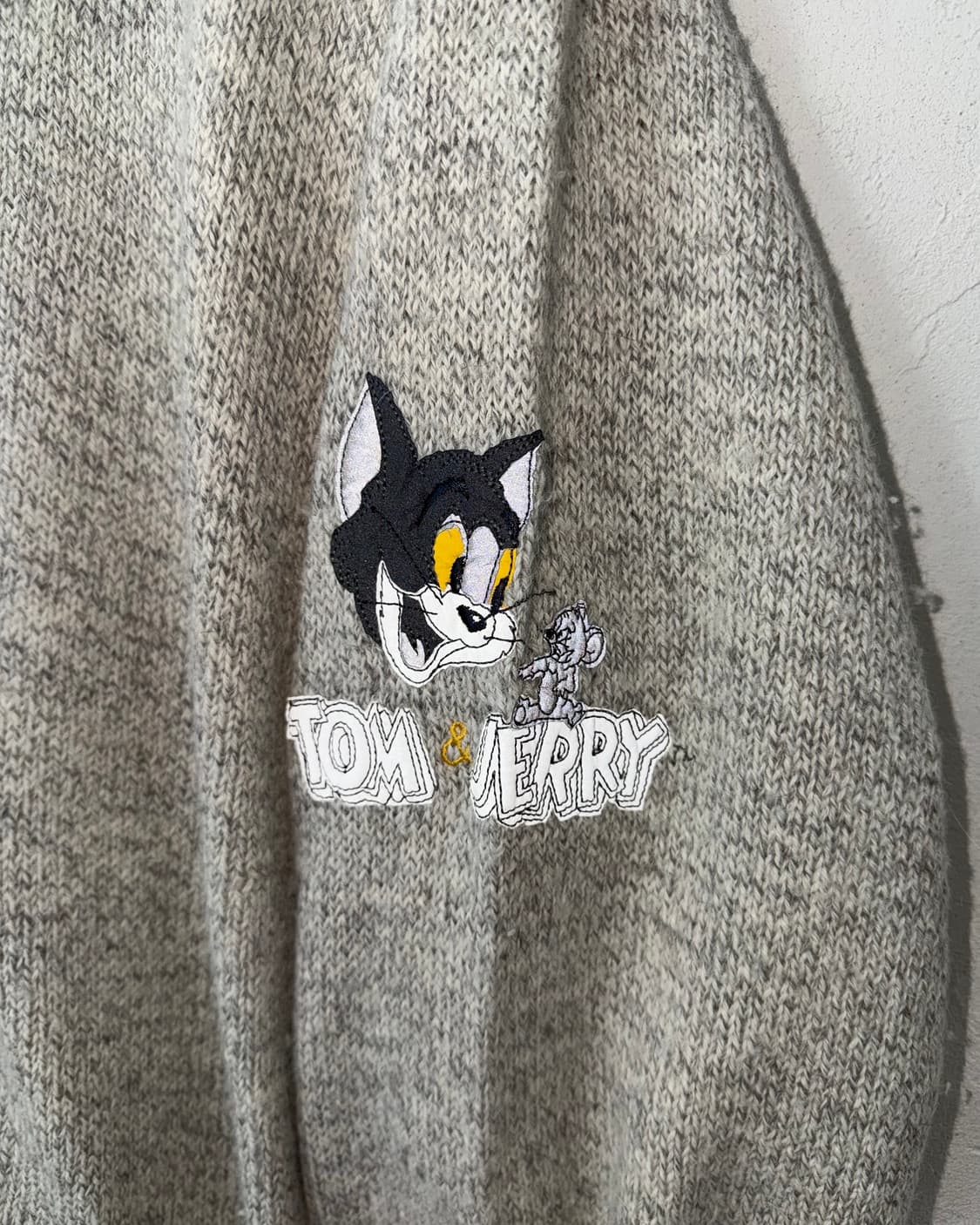 1995 아이스버그 x 톰&제리 울 니트 가디건 상품이미지2