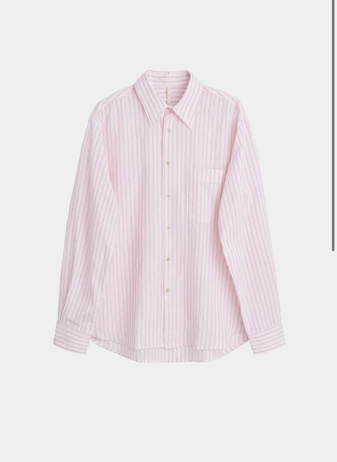 [L] sunflower 핑크 핀스트라이프 셔츠 상품이미지1