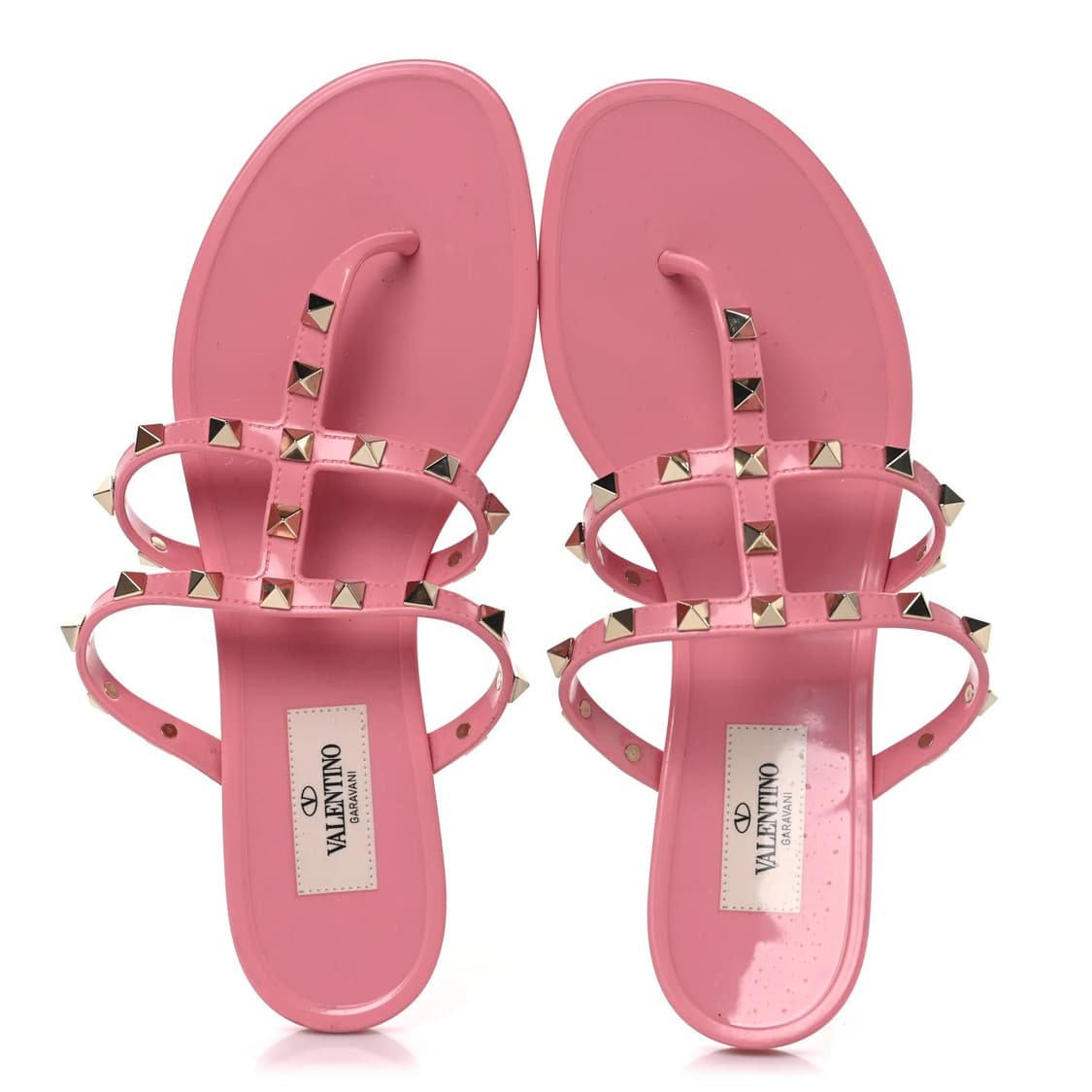 Valentino 발렌티노 락스터드 젤리 슈즈 플랫쪼리핑크 상품이미지1