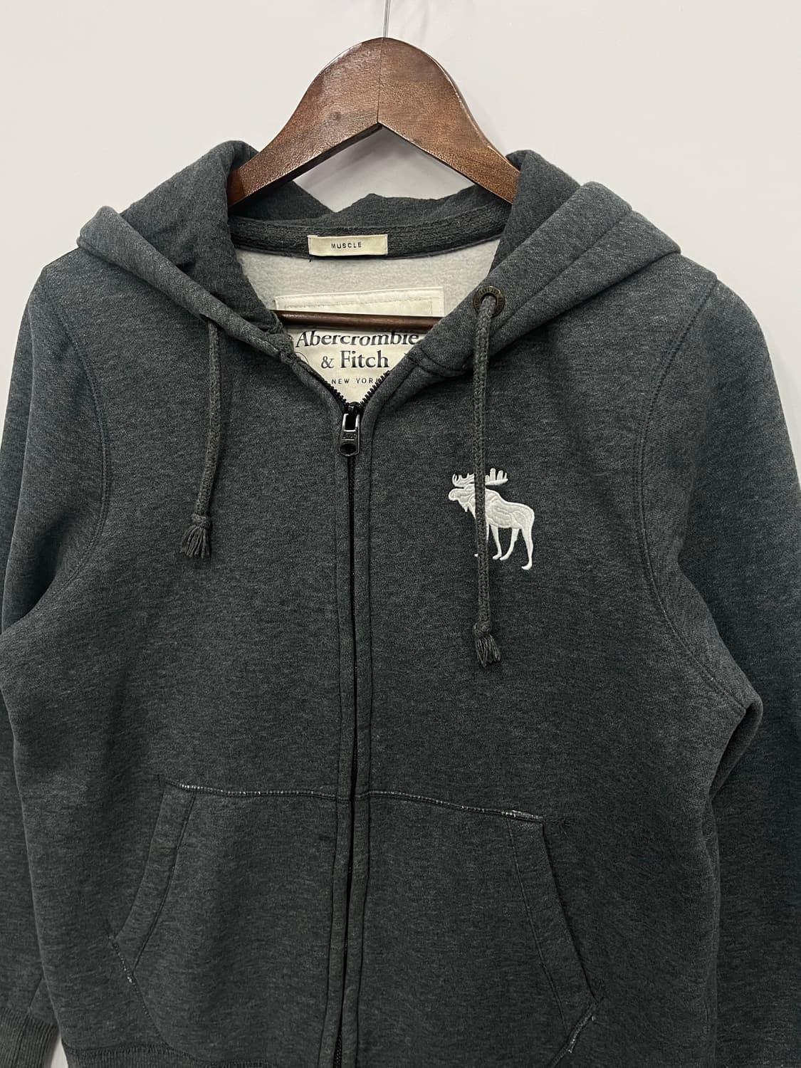 아베크롬비 순록 차콜그레이 후드집업  상품이미지2