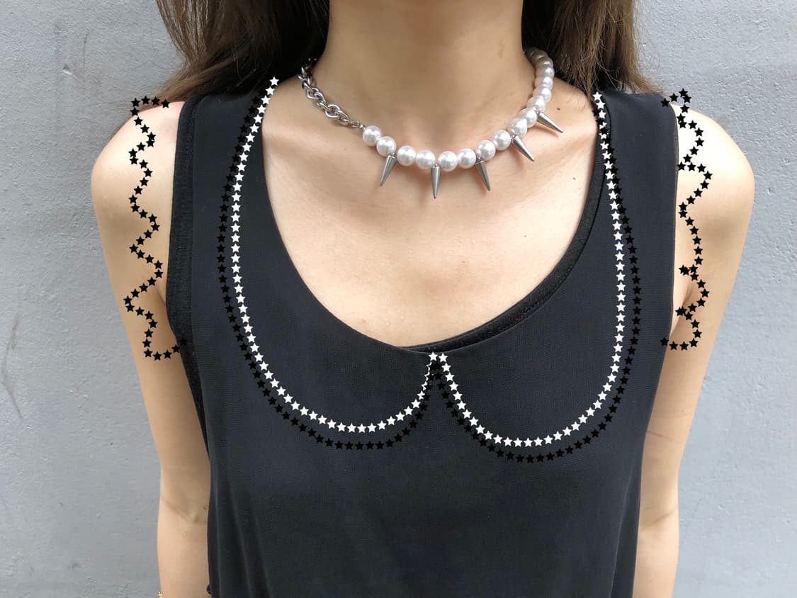Stud PearlPearl Necklace  상품이미지1