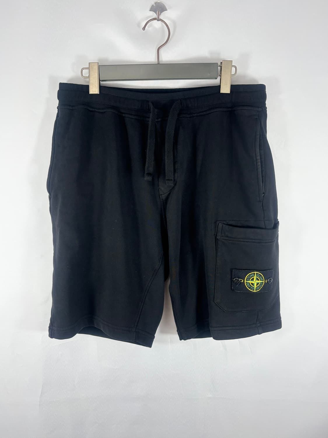 (25SS)스톤아일랜드 오가닉 버뮤다 쇼츠 반바지 블랙L 상품이미지1