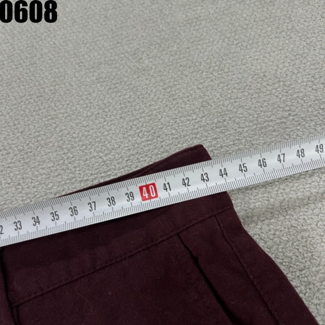 라코스테 버건디 바지  상품이미지4