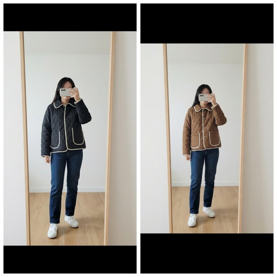 (새옷)퀄팅 클래식 누빔 자켓 44(XS)~66(M) 3벌 3만원 상품이미지1