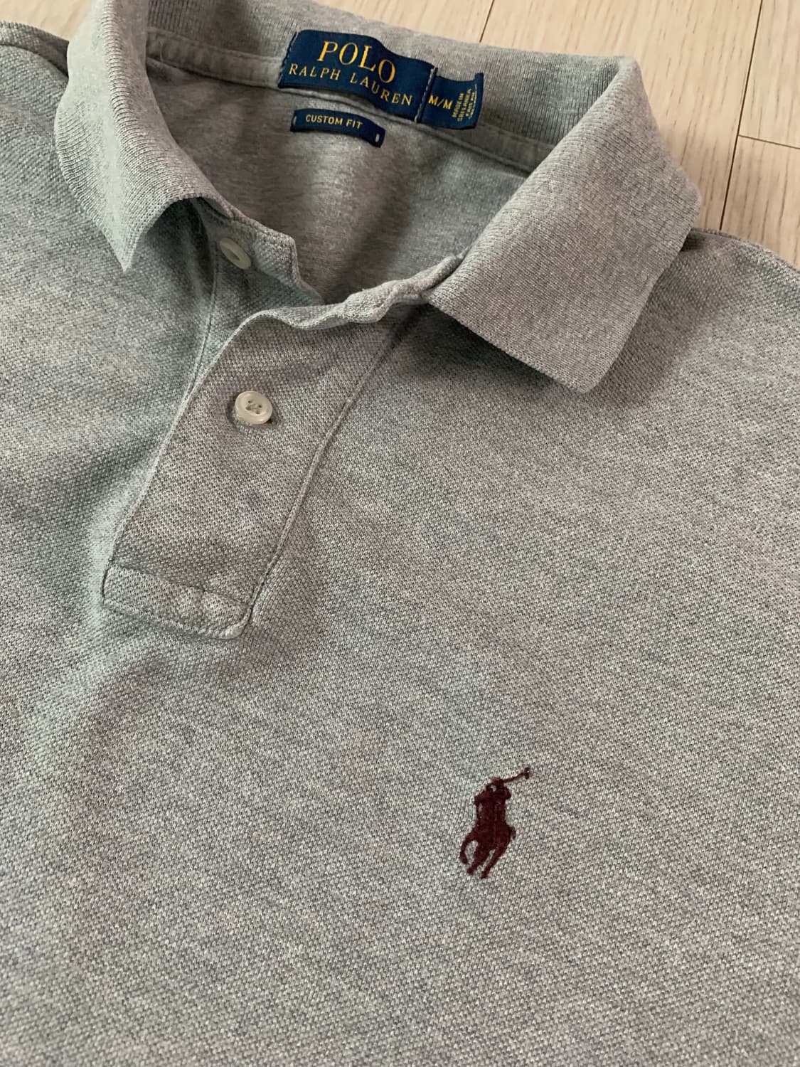 폴로 랄프로렌 그레이 반팔 카라티 상품이미지2