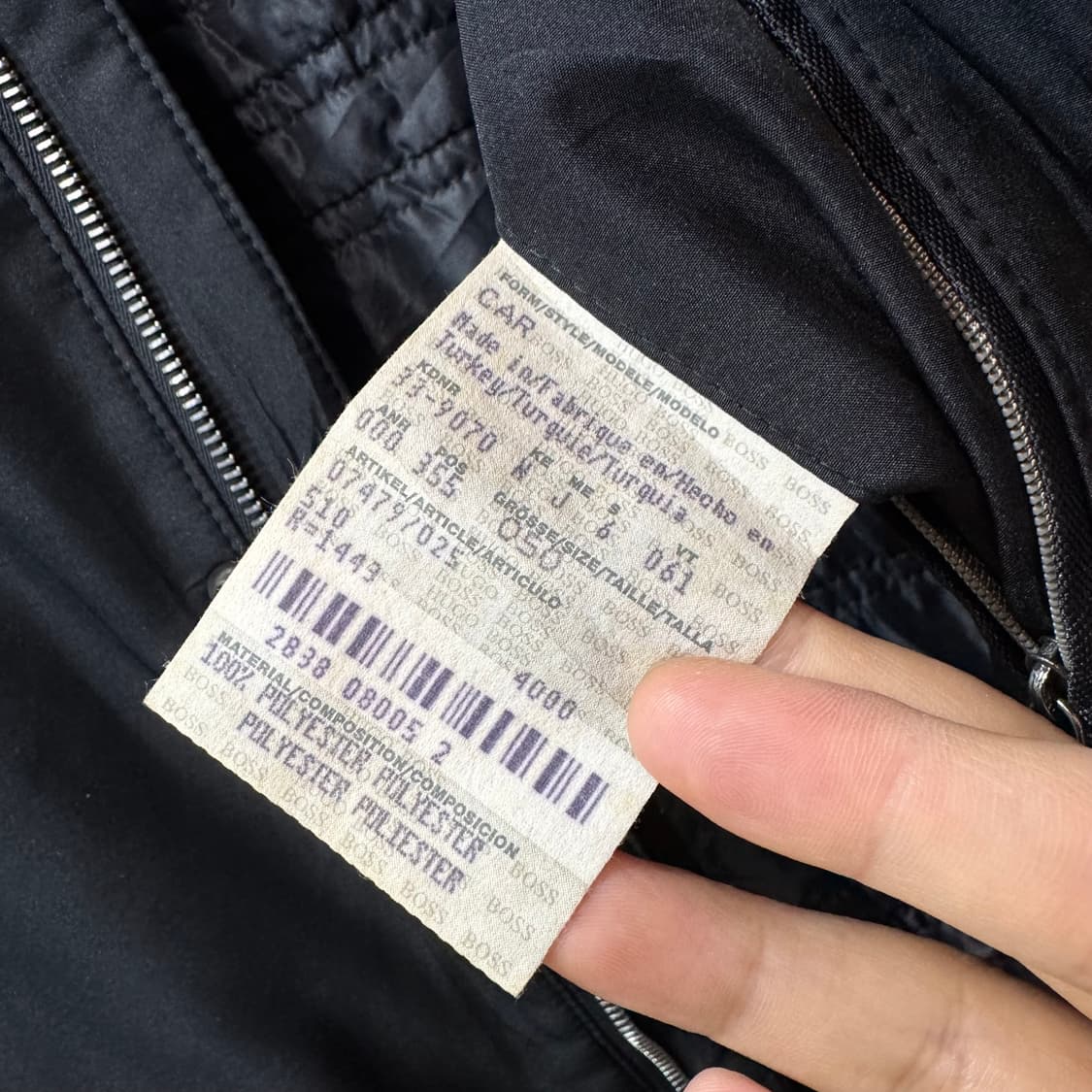 휴고보스 블랙라벨 클래식 해링턴 자켓 (L)   상품이미지7