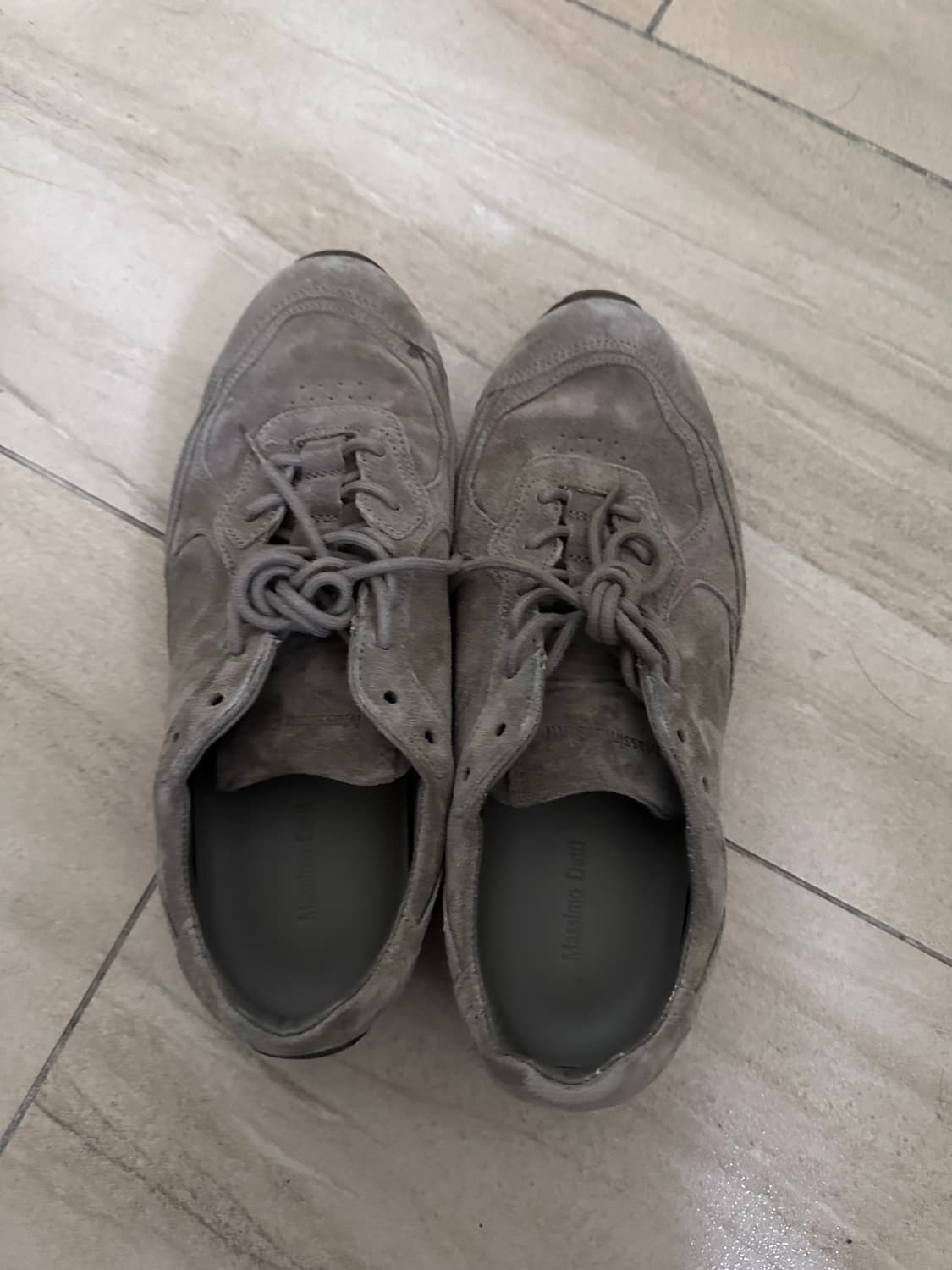 (260) 마시모두띠 피스 스웨이드 스니커즈 타우페 상품이미지2