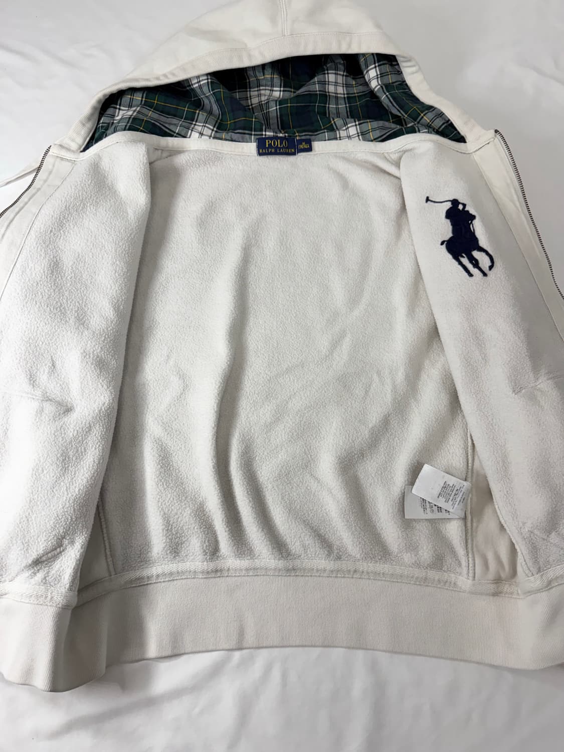 폴로 랄프로렌 빅포니 체크 후드집업 상품이미지5