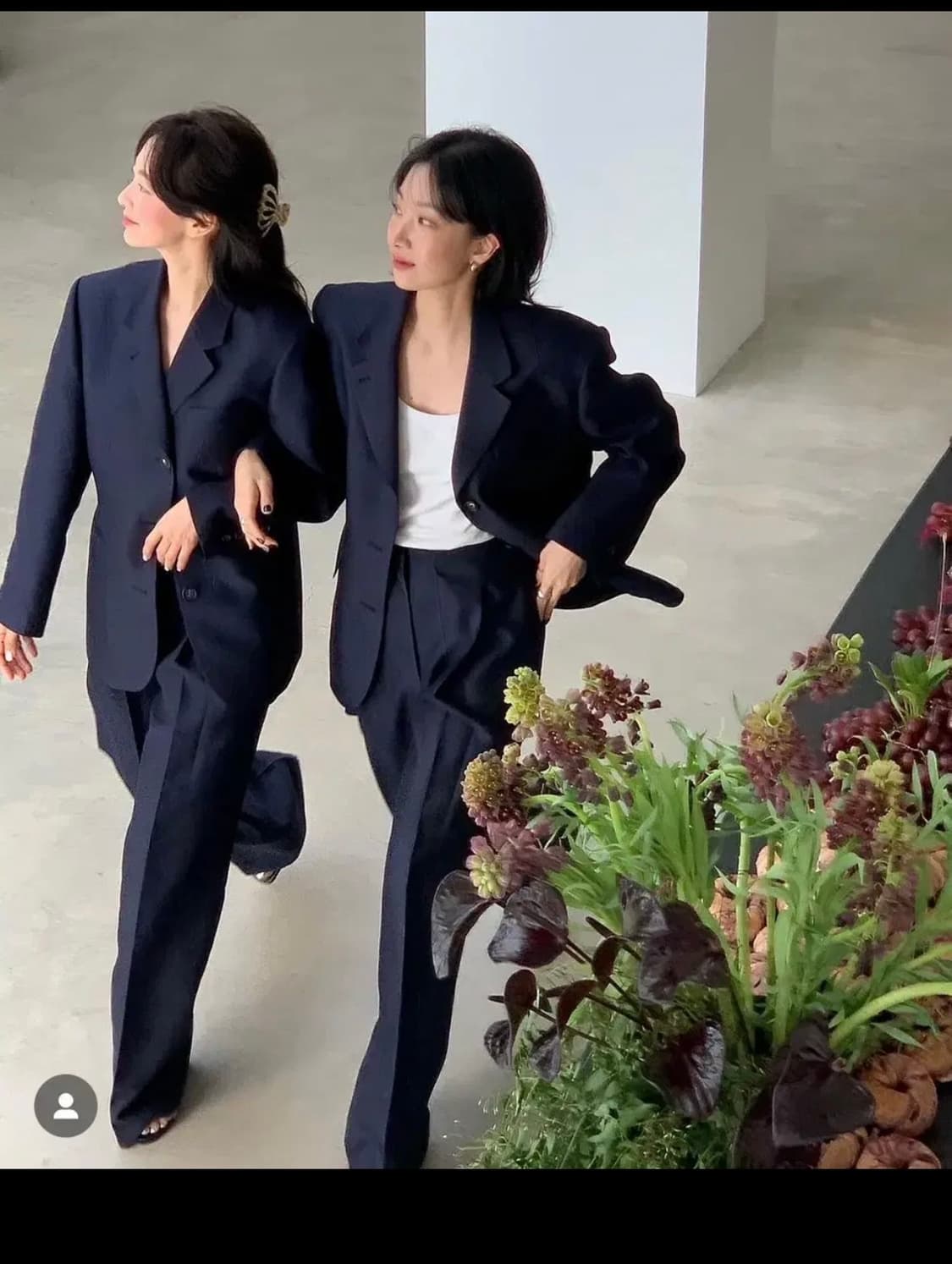 새상품)파르벵 울 실크 자켓M +울실크 팬츠 M 세트 상품이미지5