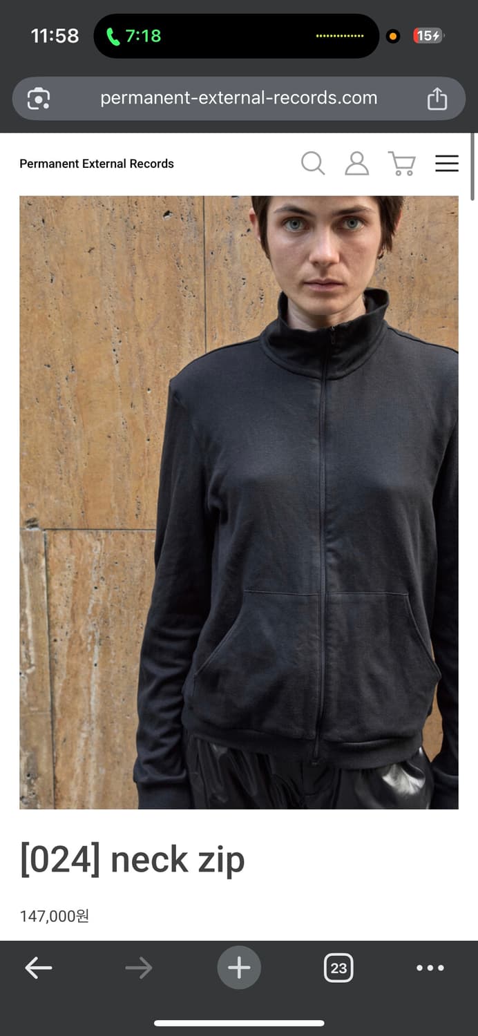 (구매) Mudule neck zip 2size (구매) 상품이미지1