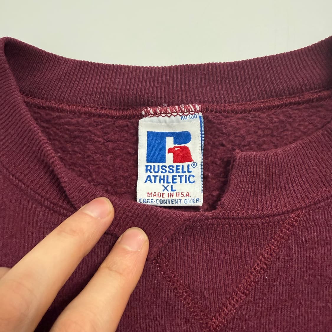 90s 러셀 빈티지 플레인 스웻셔츠 상품이미지5