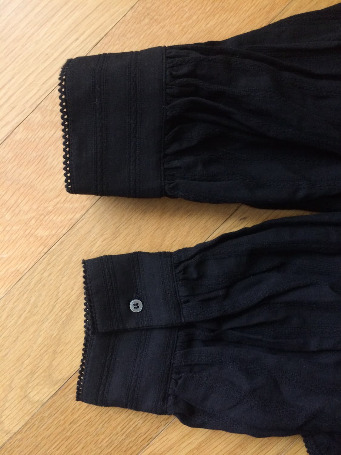 Mandarin Collar Blouse (black) 상품이미지5