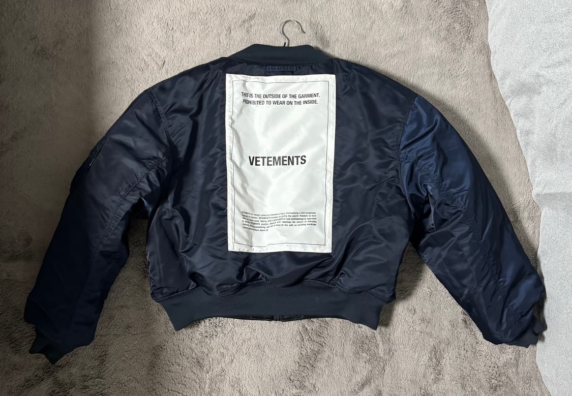 베트멍 마원 리버시블 크롭 봄버 자켓 L 사이즈 상품이미지1