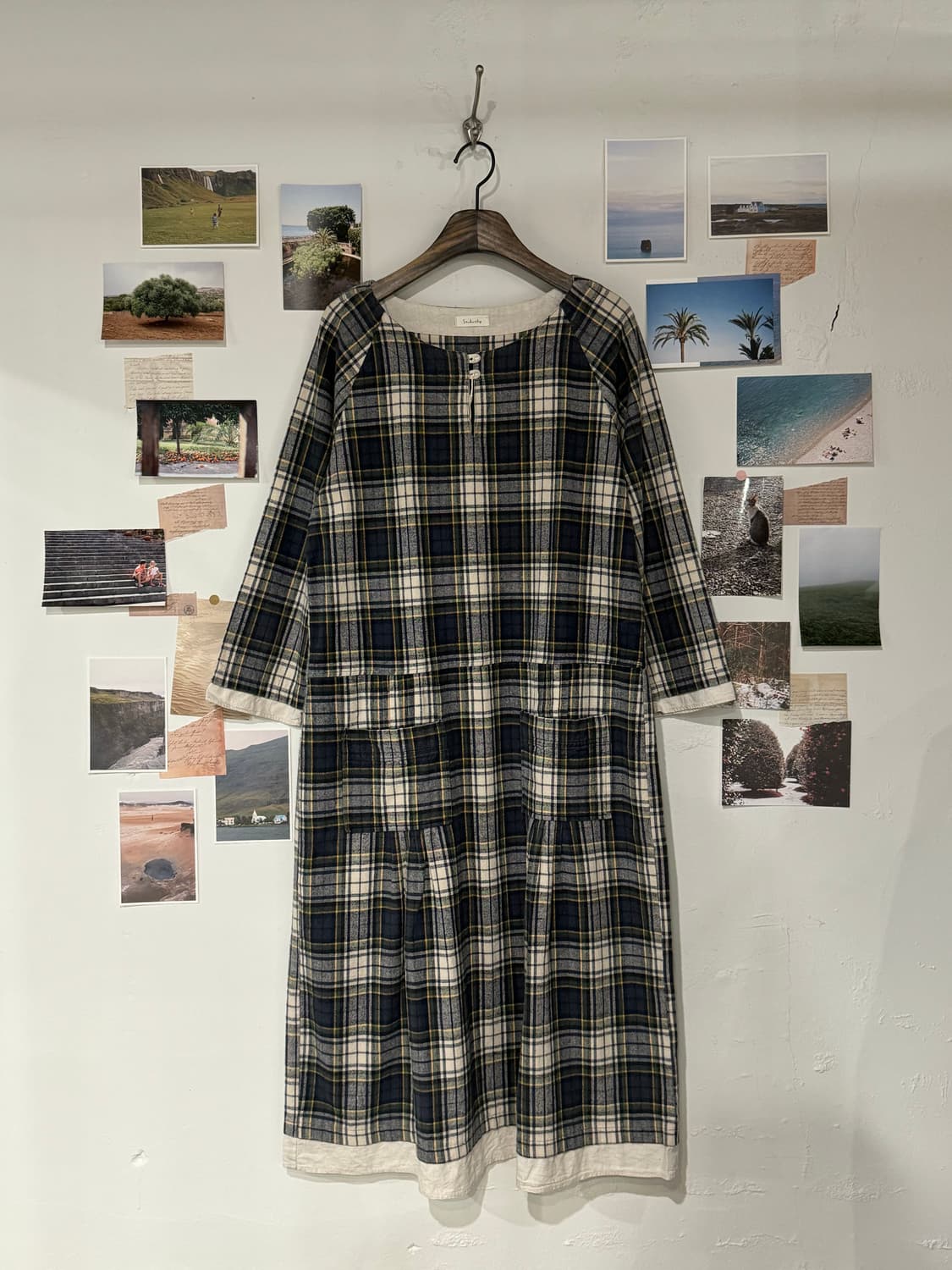 레어이드 체크 원피스 상품이미지1