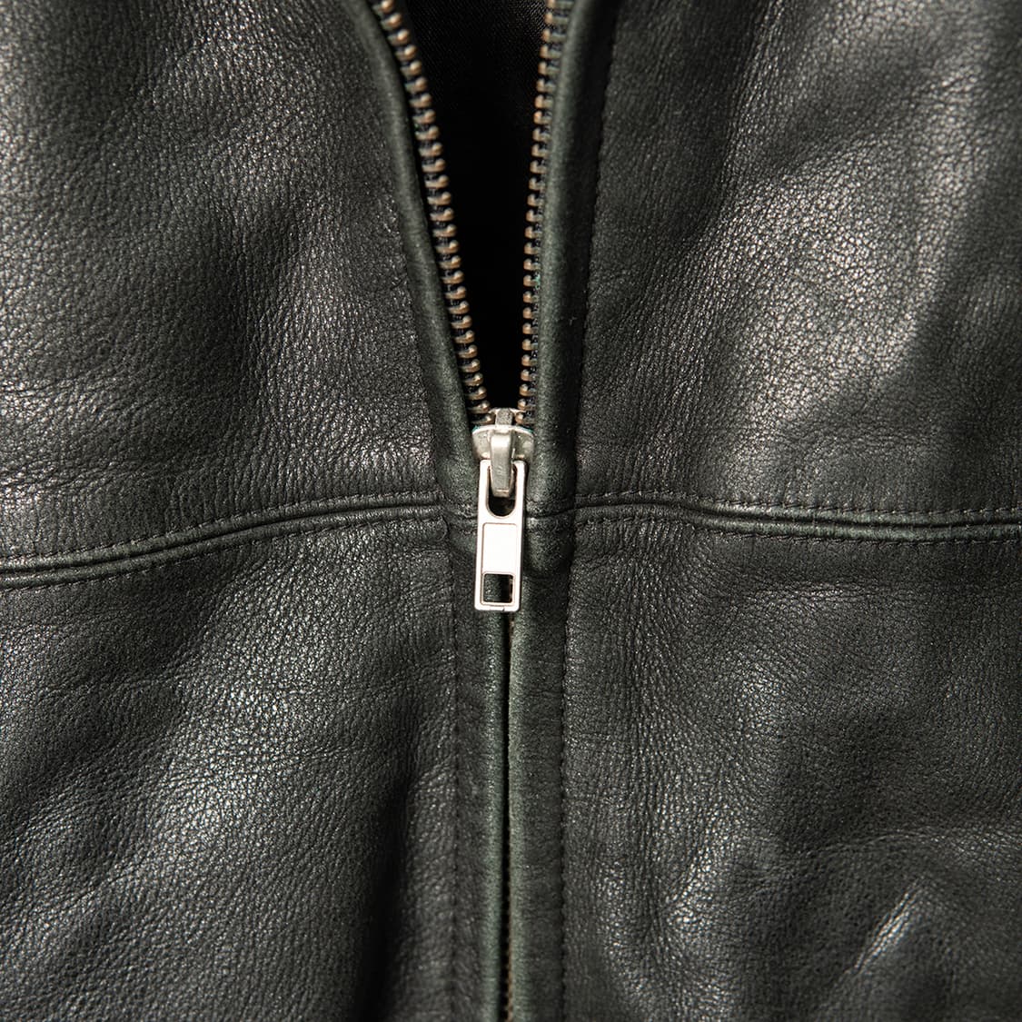 [105] 90s Lee by 쌍방울 싱글 카우 레더자켓 블랙  상품이미지3