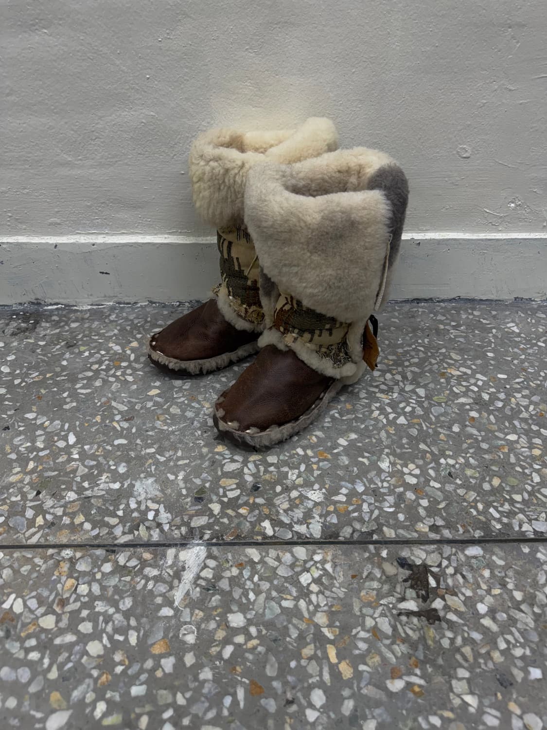 Malibu cowboy shearing fur western boots 상품이미지1
