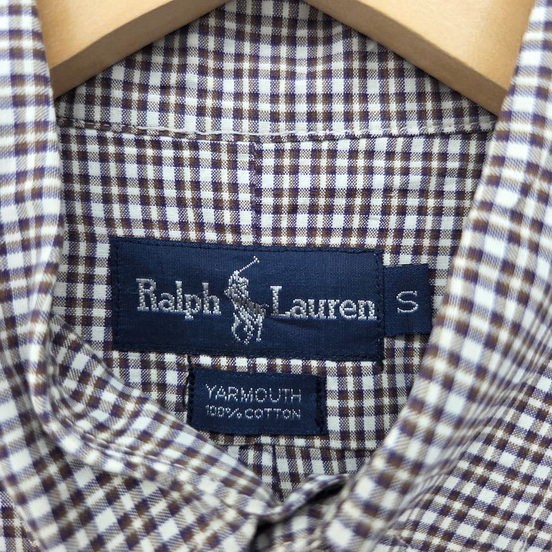 폴로 랄프로렌 체크 반팔 셔츠 남XL 상품이미지4