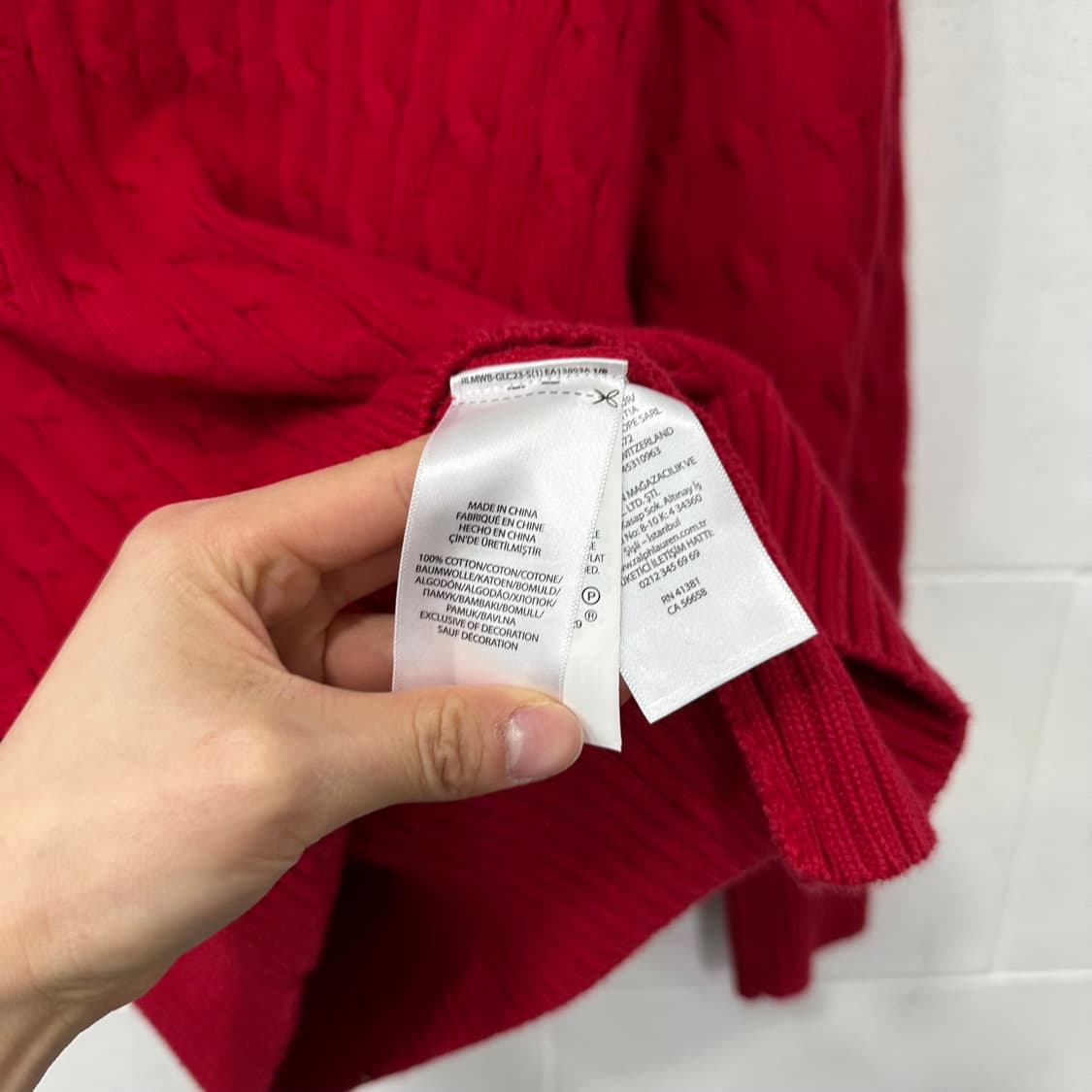 폴로 꽈배기 니트 상품이미지4