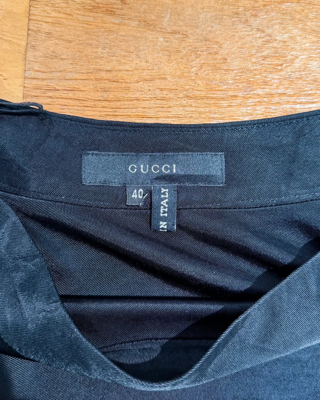 구찌 블랙 레이온 비스코스 미디스커트 상품이미지7