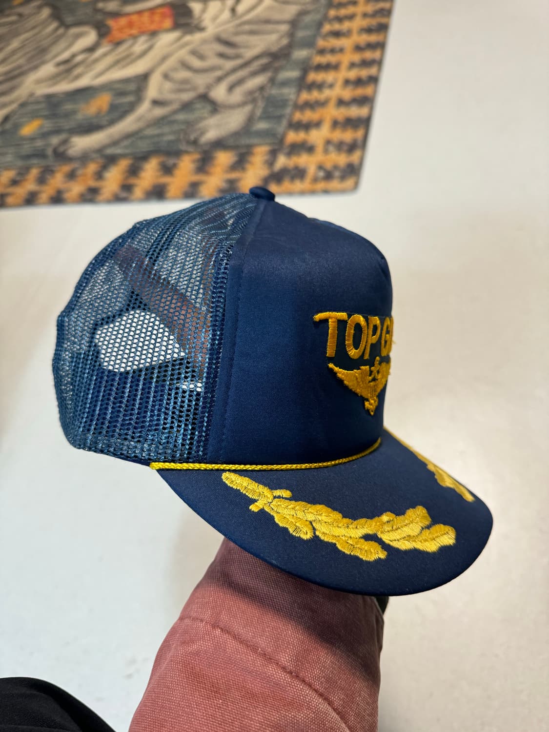 탑건 빈티지 자수 트러커캡 톰크루즈 매버릭 모자 볼캡 미군 미공군 상품이미지2
