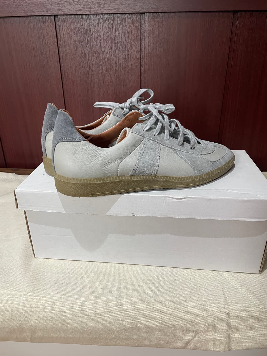 리프로덕션 오브 파운드 독일군 스니커즈 1700L 라이트 그레이 41 상품이미지2