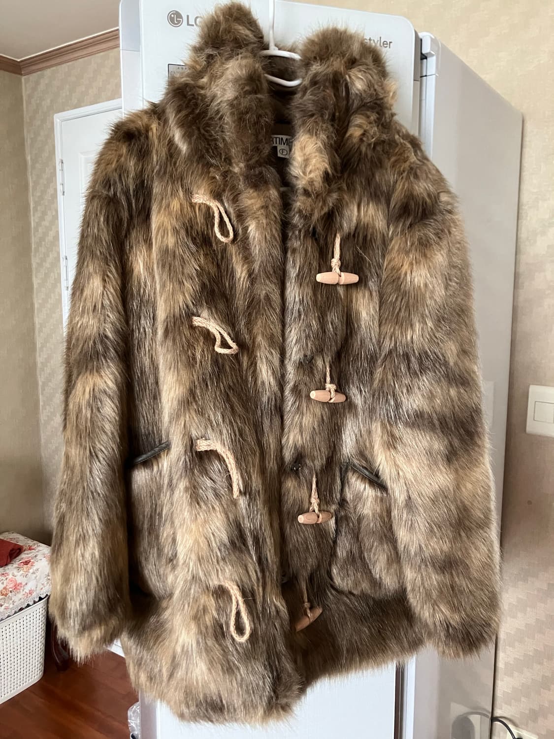 파르티멘토 후드 더플 퍼 코트 상품이미지1