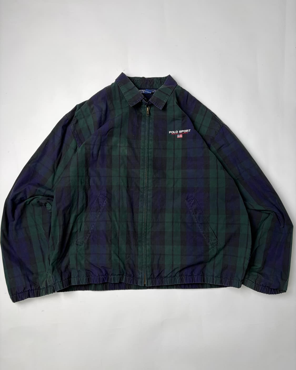 90s Polo Sport Plaid Jacket (green/blue) 상품이미지1