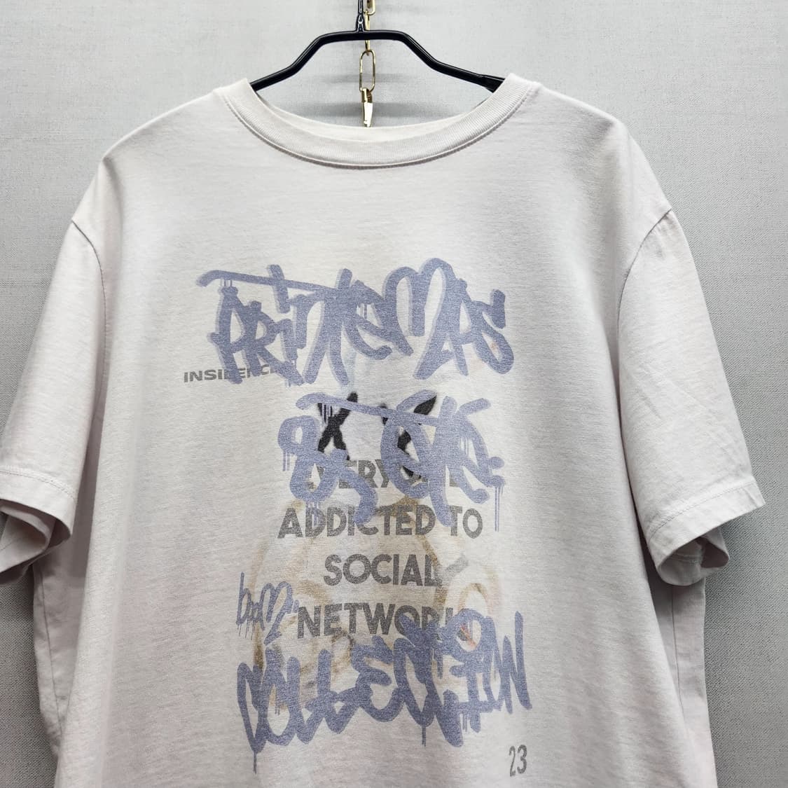 인사일런스 빈티지프린팅 반팔티 F(XL) 상품이미지2