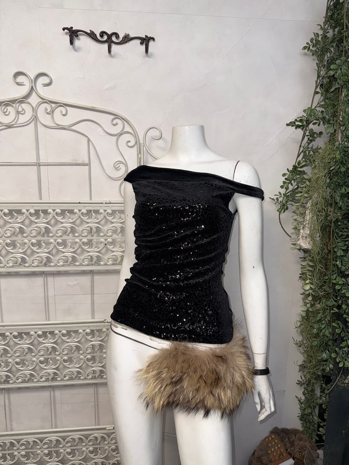 Emporio Armani velvet spangle sleeveless 상품이미지6