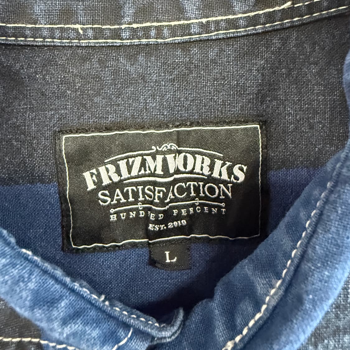 (L)프리즘웍스 FRIZMWORKS 스트라이프 반팔 셔츠 상품이미지2
