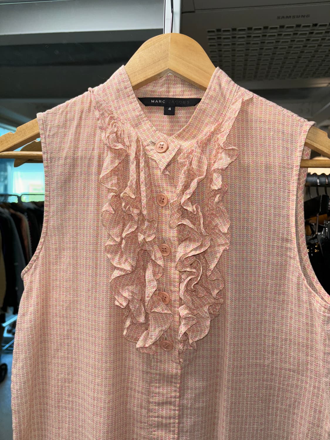 마크 제이콥스 프릴 슬리브리스 하트 셔츠 상품이미지3