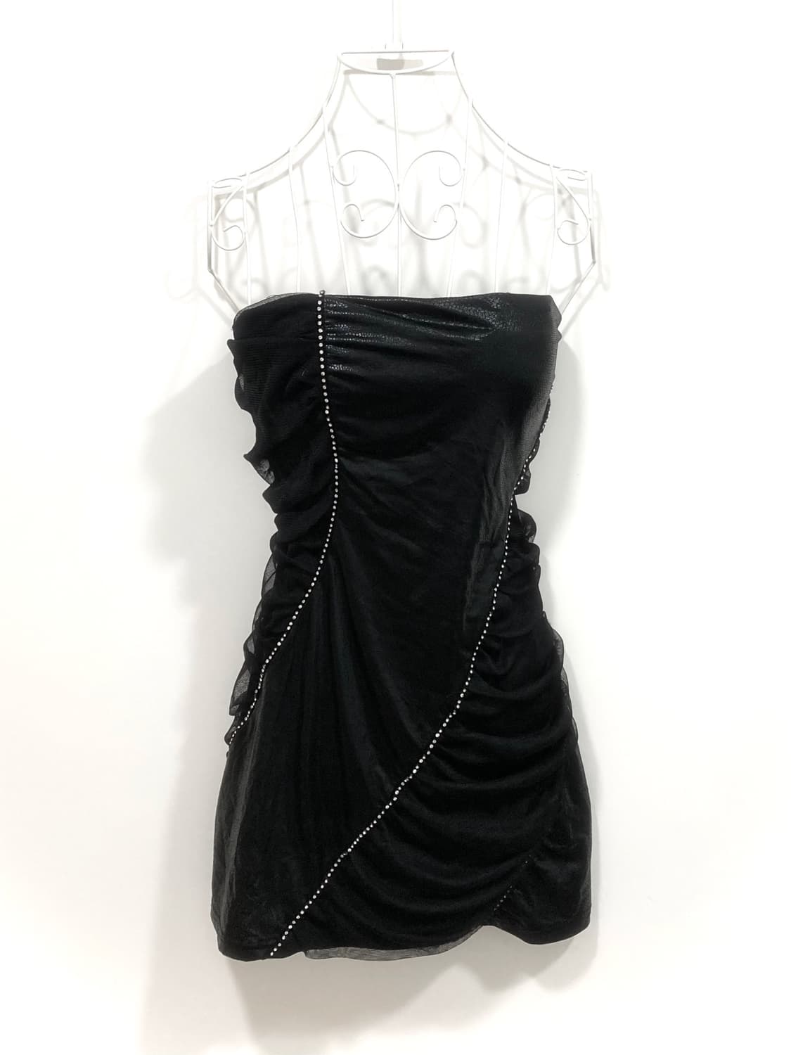 Black python chiffon Top 상품이미지2