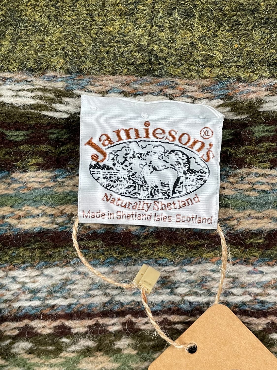 빈티지 페어아일 니트 가디건 상품이미지6