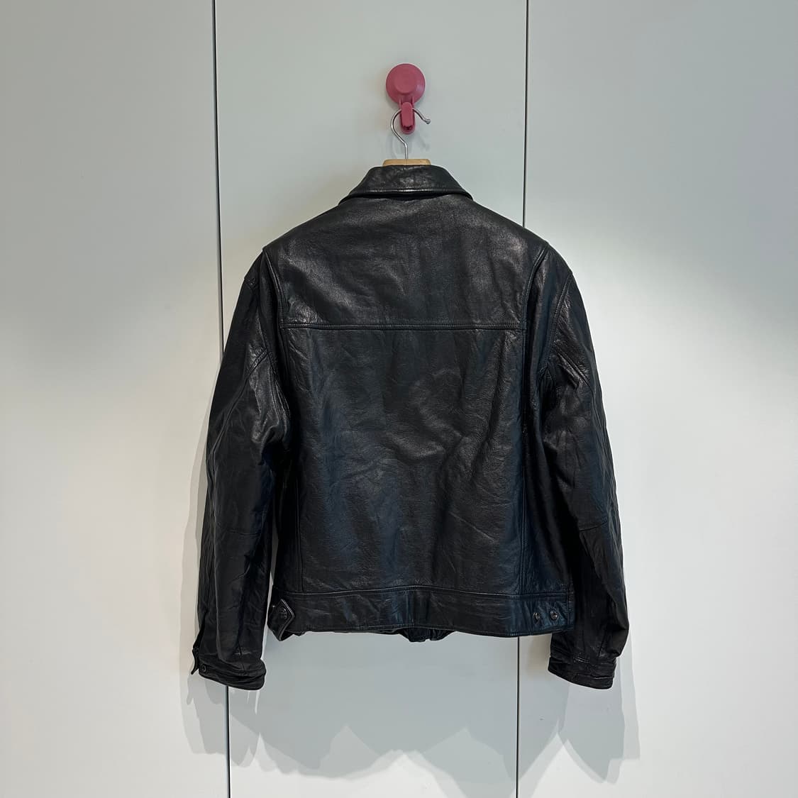 윌슨즈레더 레더 싱글카라 드리즐러 자켓 상품이미지5