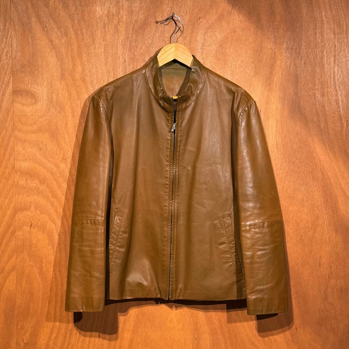 DURBAN 남성 송아지가죽 카페레이서 자켓 M 100 상품이미지1