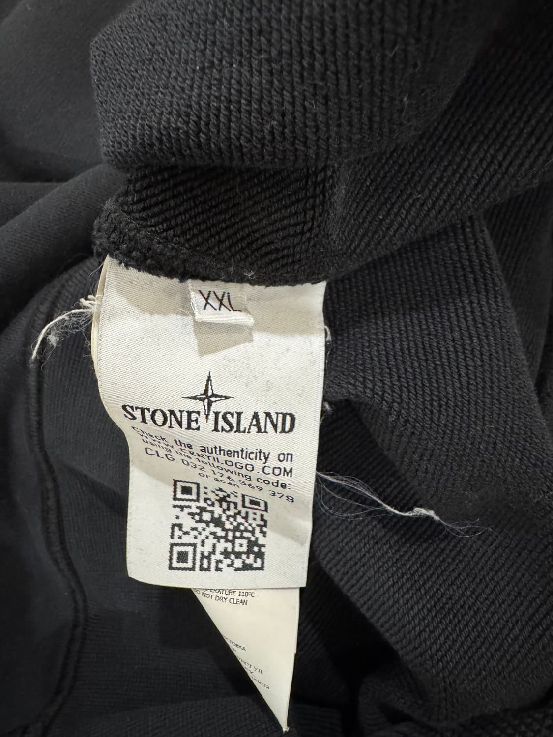 스톤아일랜드 블랙 스웻 셔츠 상품이미지5