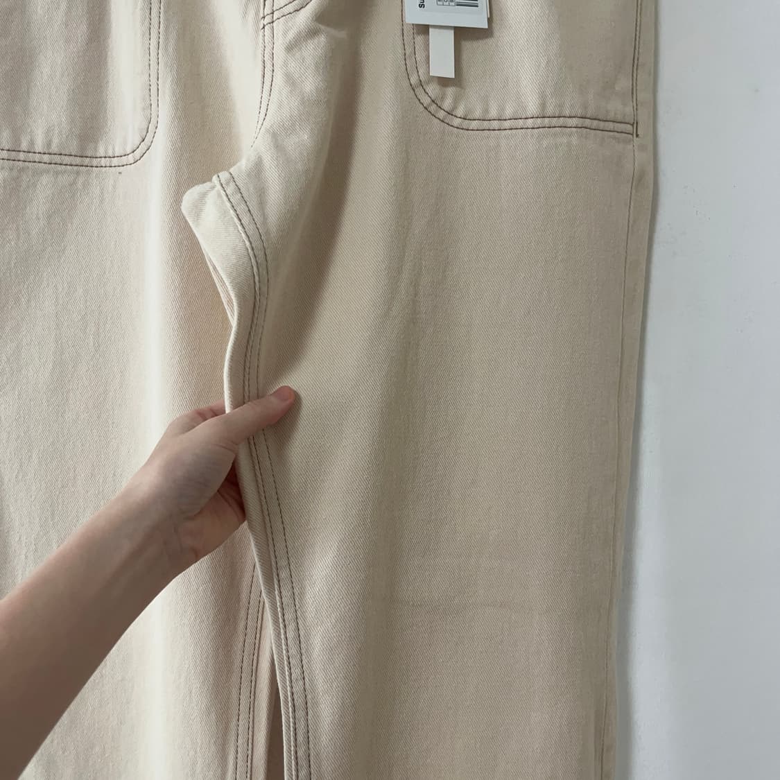 기준 kijun 바지 크림 XL - 새제품 상품이미지7