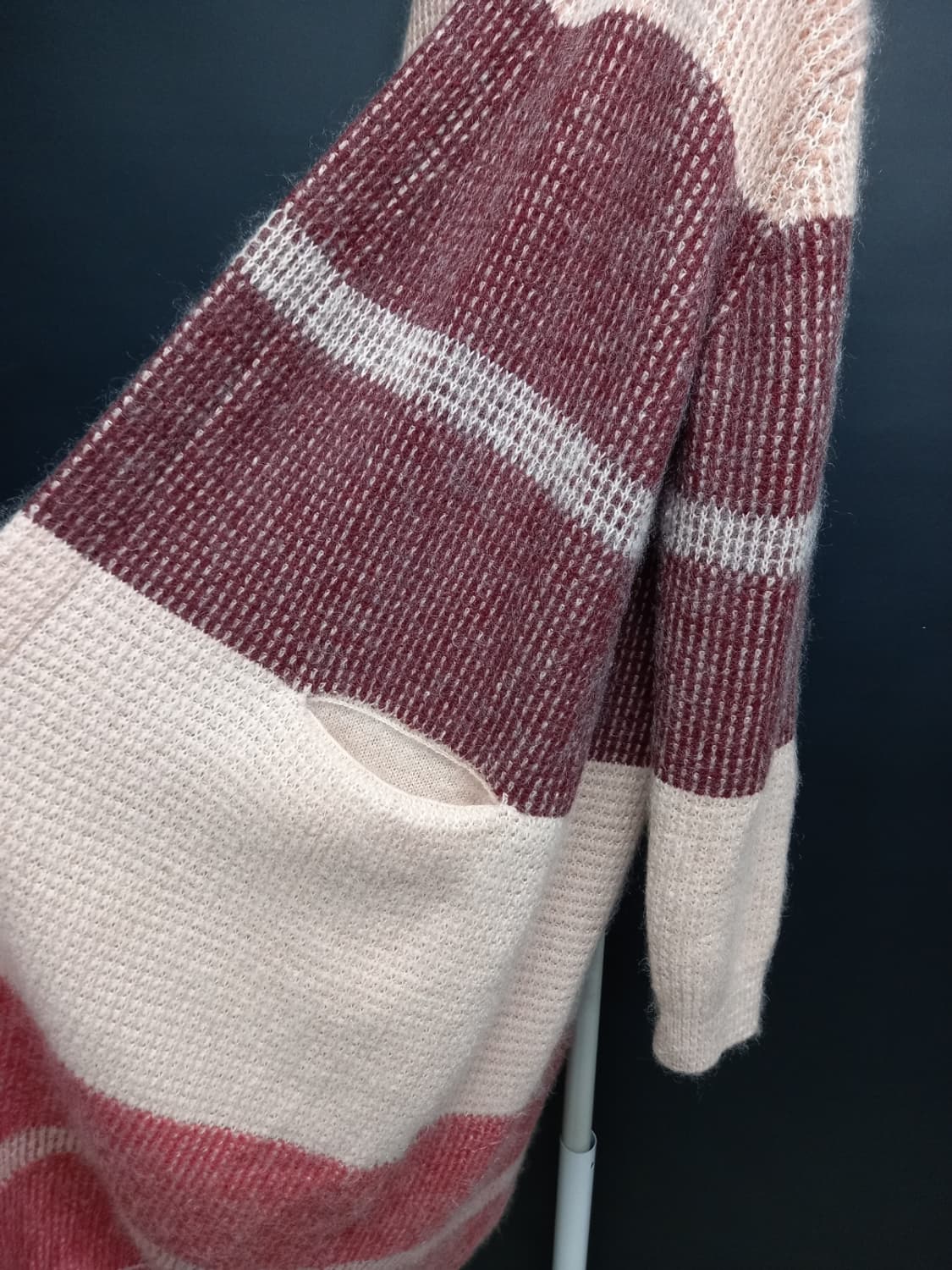 시스템 춘추동 양모 캐시미어블랜 맥시 롱 가디건 F 44-77 상품이미지5