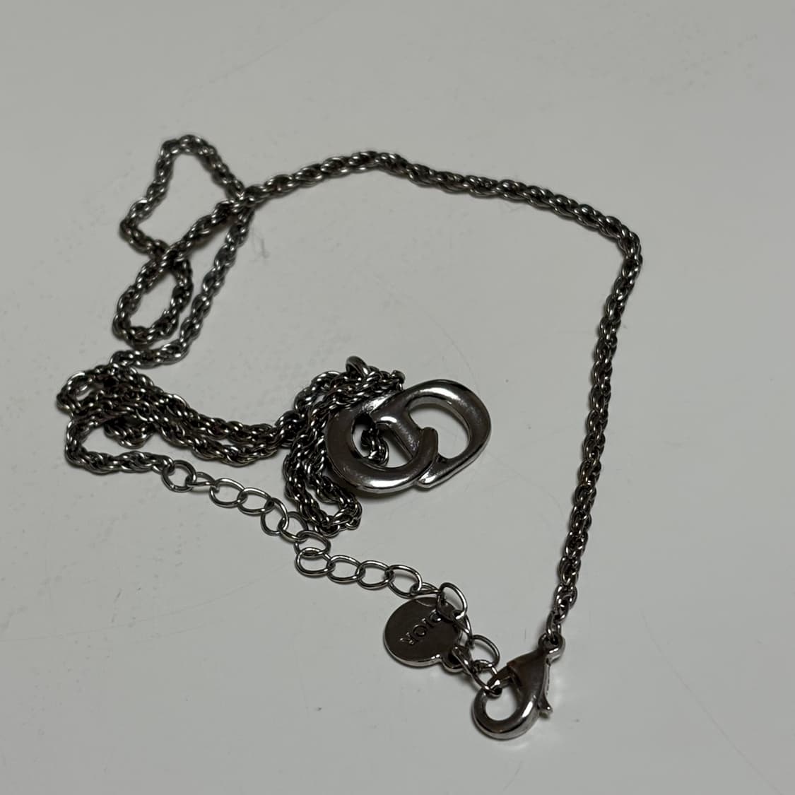 디올 빈티지 목걸이 (실버) 예리 목걸이  상품이미지5