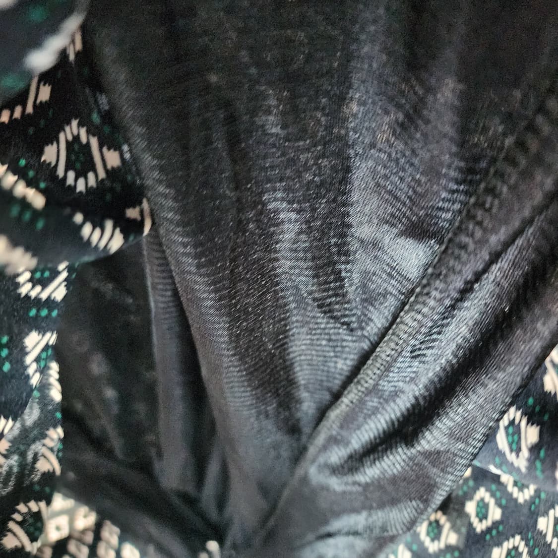 세라 카라 블랙 패턴 롱 원피스 상품이미지5