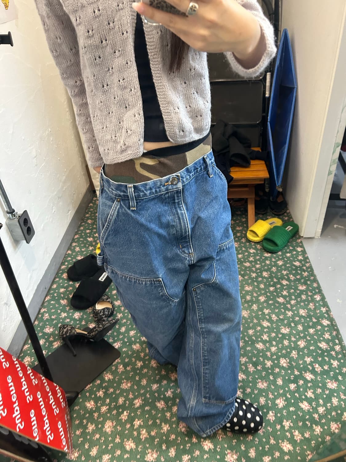 칼하트 더블니 청바지 상품이미지1