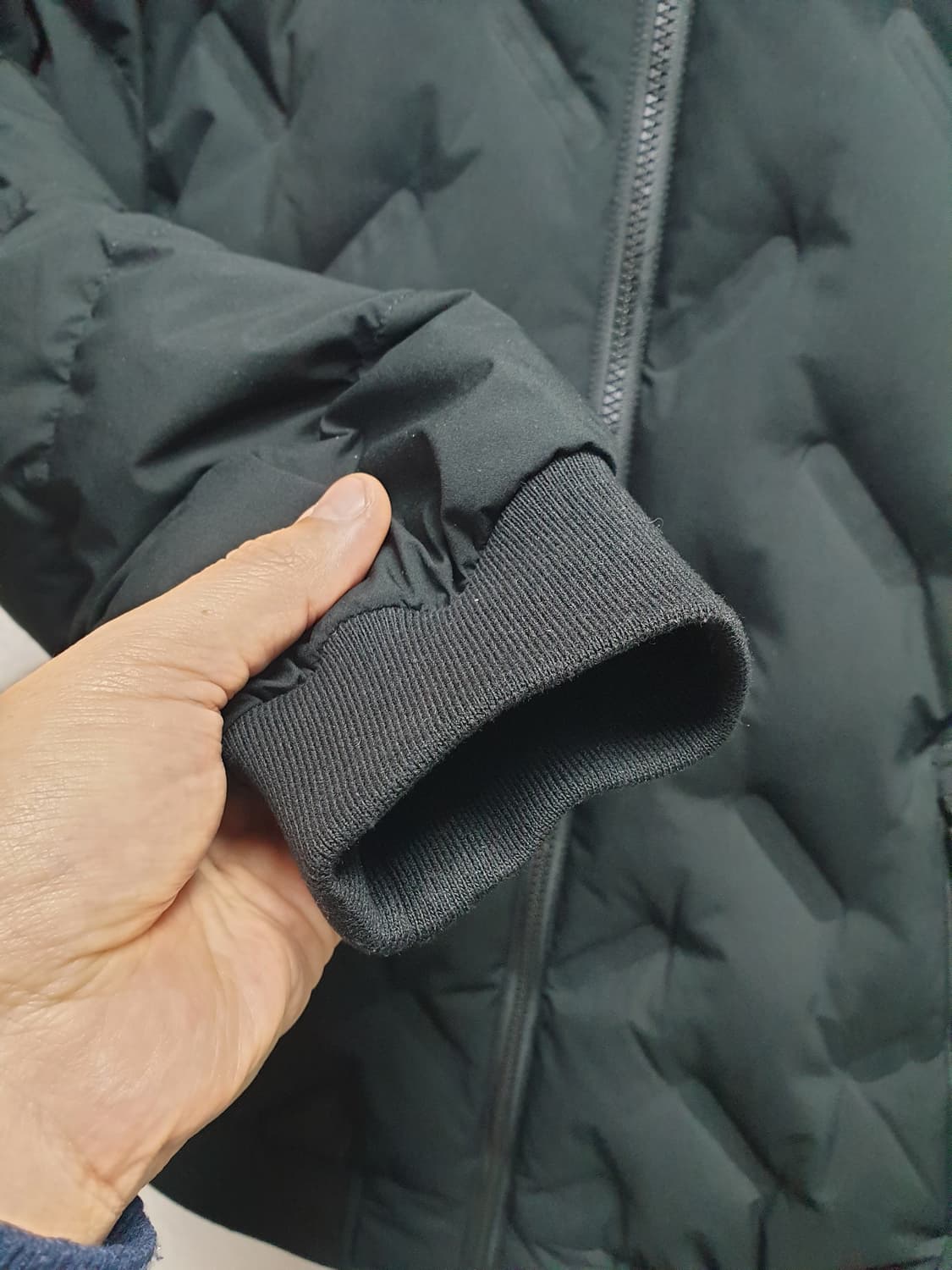 [남95] k2 퀼팅 구스경량패딩 블랙 상품이미지5